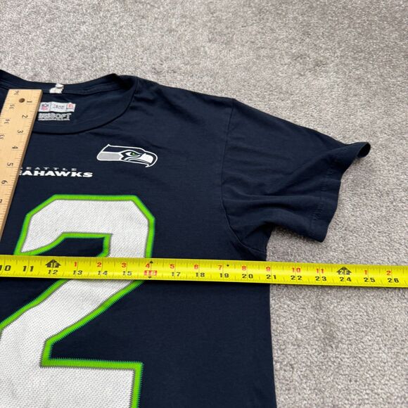 Team Apparel NFL Seattle Seahawks #12 Jersey T- Shirt Mens Medium Blue Fan Tee - Picture 12 of 13